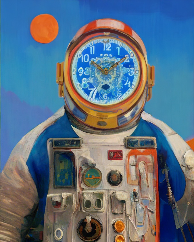 painting of an astronaut